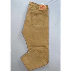 Levi's 505 Regular Straight Lightweight Stretch Denim Jeans. Beige, Mens 38X27.5